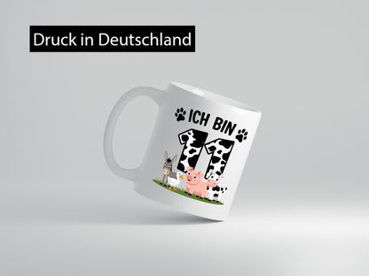 11 Geburtstag | Jahre Farmer Kind Geschenk Geschenkidee lustiger Spruch Tasse