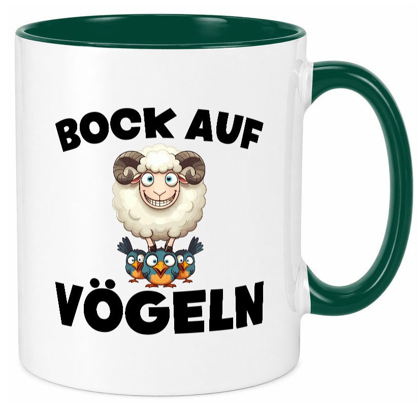 Bock auf Vögeln | Vögel Lustig v2 Humor Geschenkidee Geschenk Tasse