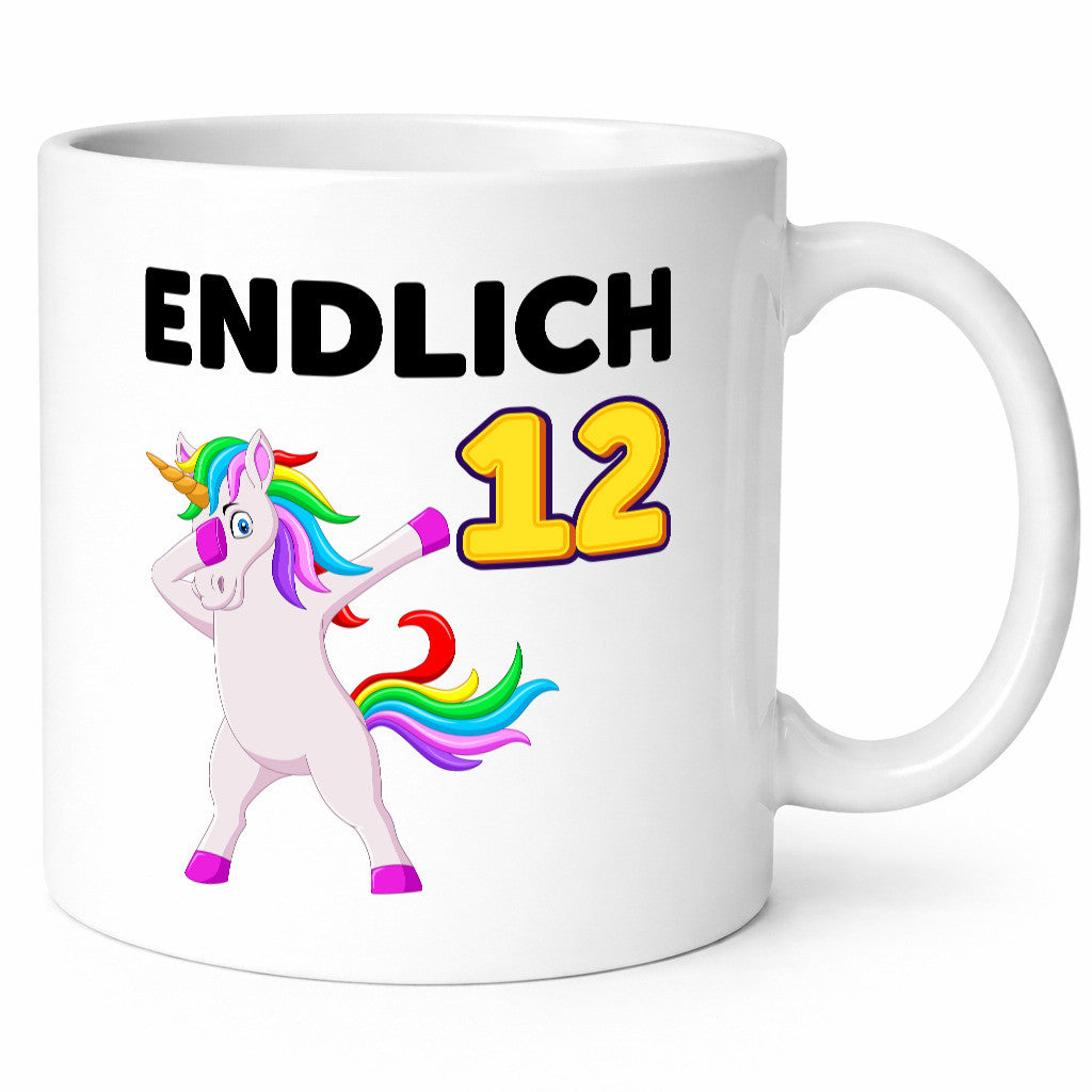 12. Geburtstag | endlich 12 Jahre Einhorn Mädchen lustig Geschenkidee Geschenk