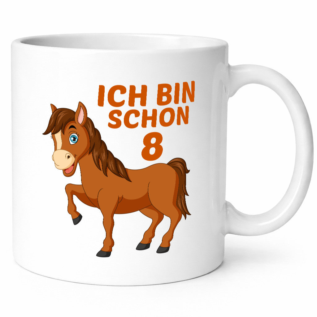 8. Geburtstag | Ich bin schon 8 Pferde Pony Geschenk Geschenkidee lustiger