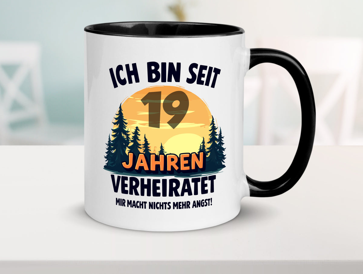 Ich bin Verheiratet | 19. Hochzeitstag Ehepaar v2 Geschenkidee Humor Tasse