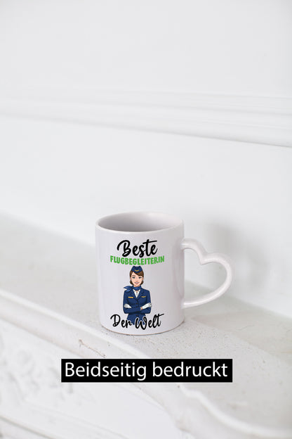 Beste Flugbegleiterin | Stewardess Flughafen v2 lustiger Spruch Geschenk Humor