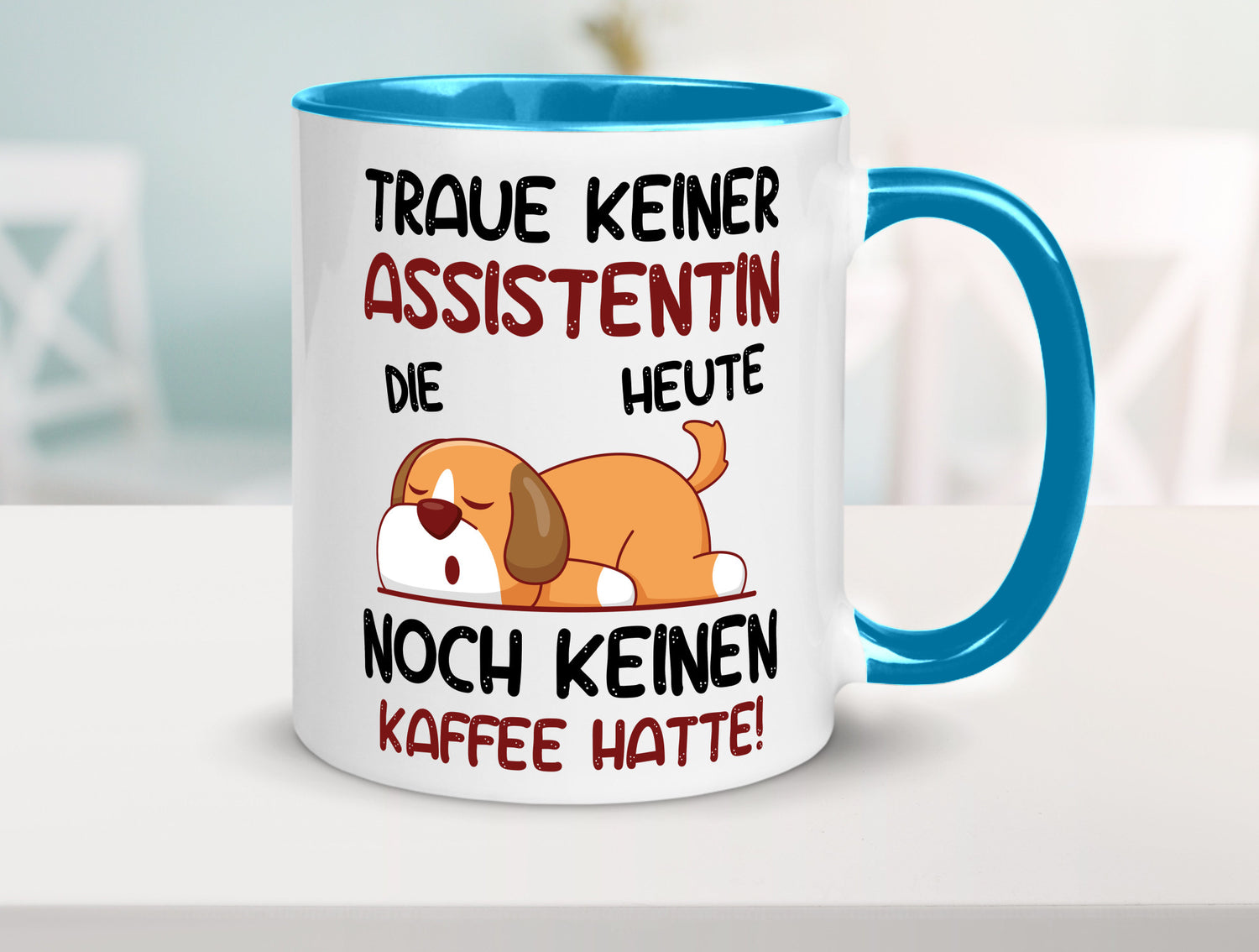 Traue keiner Assistentin | Assistenz Hilfskraft Humor Geschenkidee Tasse