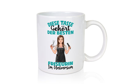 Im Universum: Friseurin | Friseuse Frisörin Geschenk Humor Geschenkidee