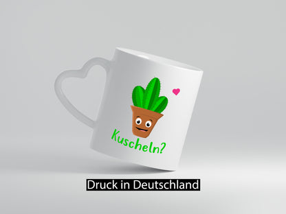 Kuscheln? | lustige Tasse Kaktus Motiv Humor lustig Geschenkidee Geschenk