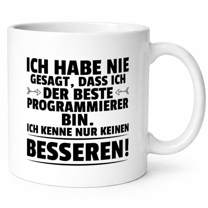 Der Beste Programmierer | Software Entwickler Geschenkidee Humor Tasse