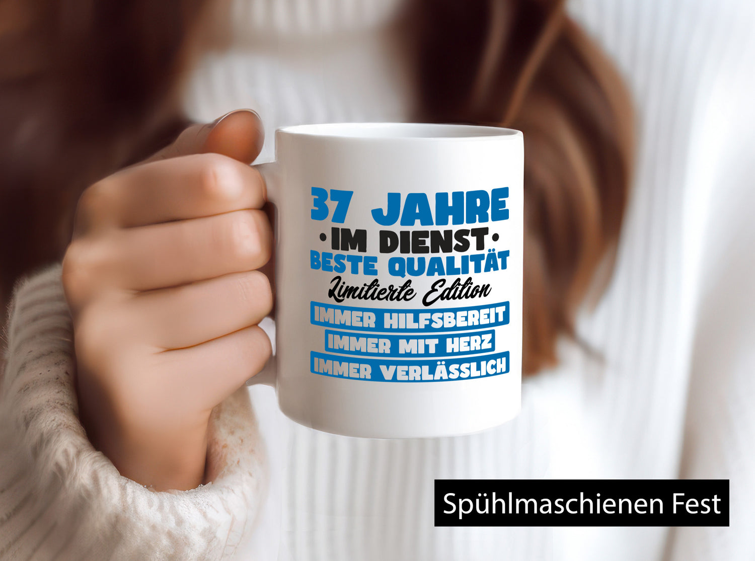 37 Jahre im Dienst | Jubiläum Arbeit v7 Geschenk Kollegen Büro lustiger Spruch