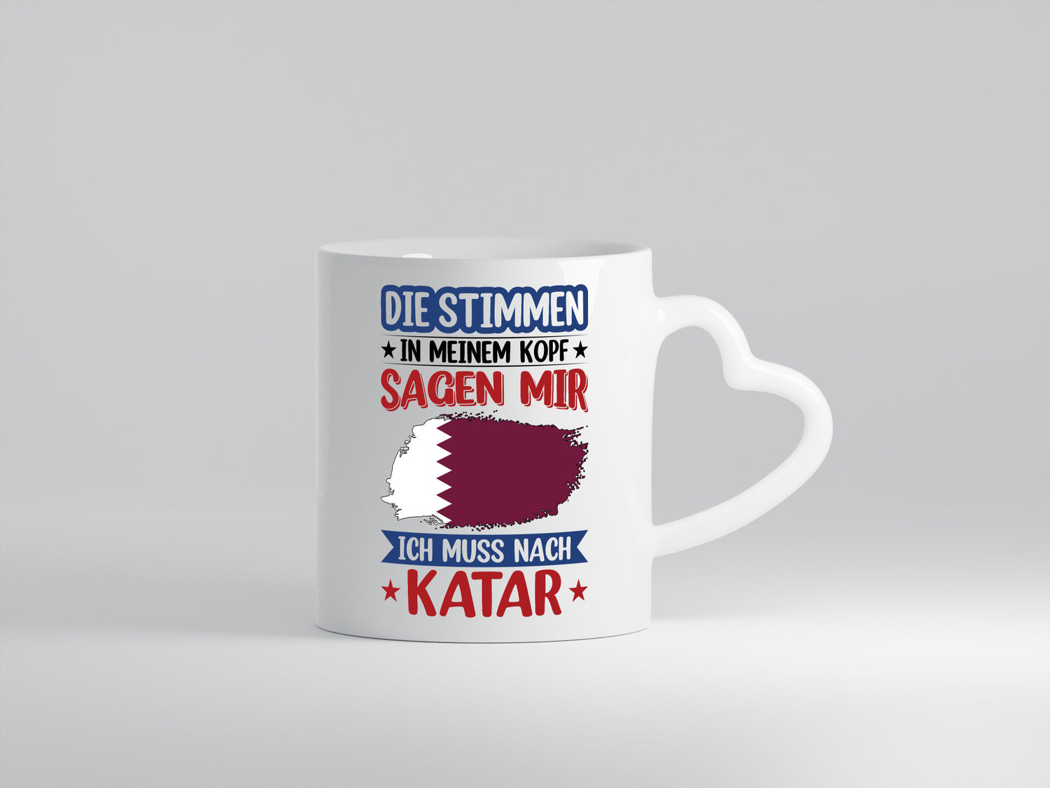 Katar | Urlaub Stimmen in meinem Kopf Traumland Geschenk Humor Geschenkidee