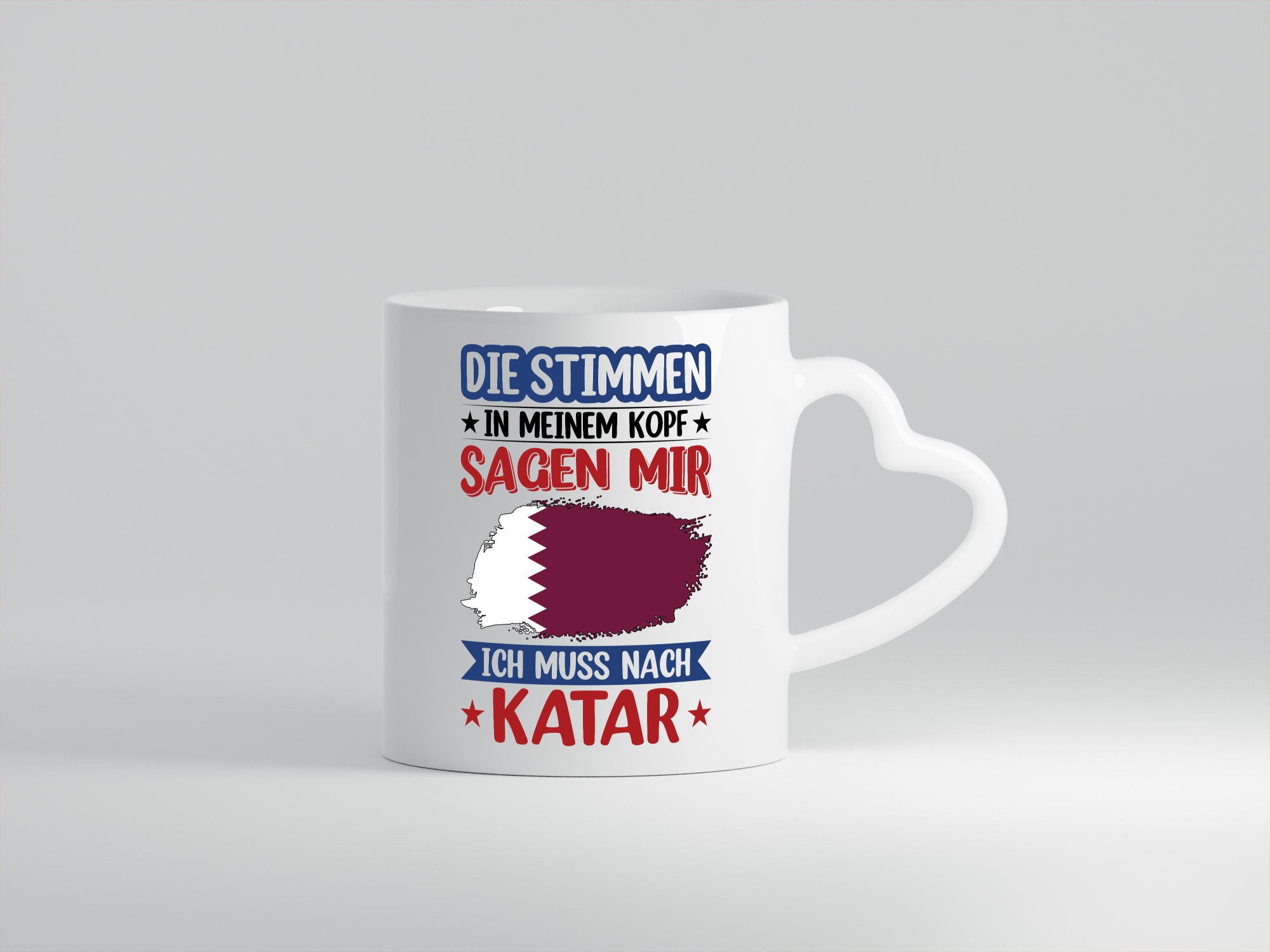 Katar | Urlaub Stimmen in meinem Kopf Traumland Geschenk Humor Geschenkidee