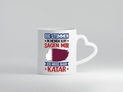 Katar | Urlaub Stimmen in meinem Kopf Traumland Geschenk Humor Geschenkidee