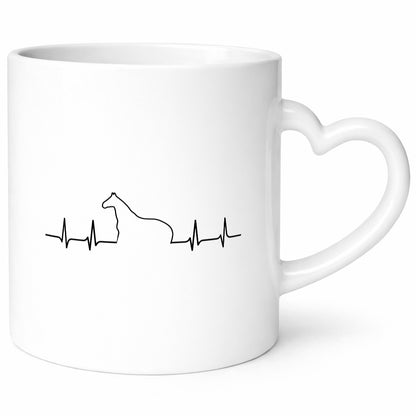 Pferd Herzschlag | Motiv Damen Reiter Reitsport Geschenkidee Humor Tasse