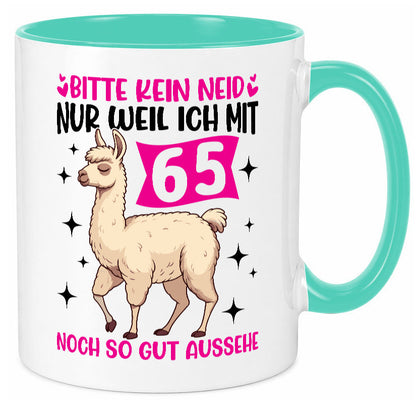 65. Geburtstag | 65 Jahre Lama gut aussehen Geschenkidee Humor Tasse