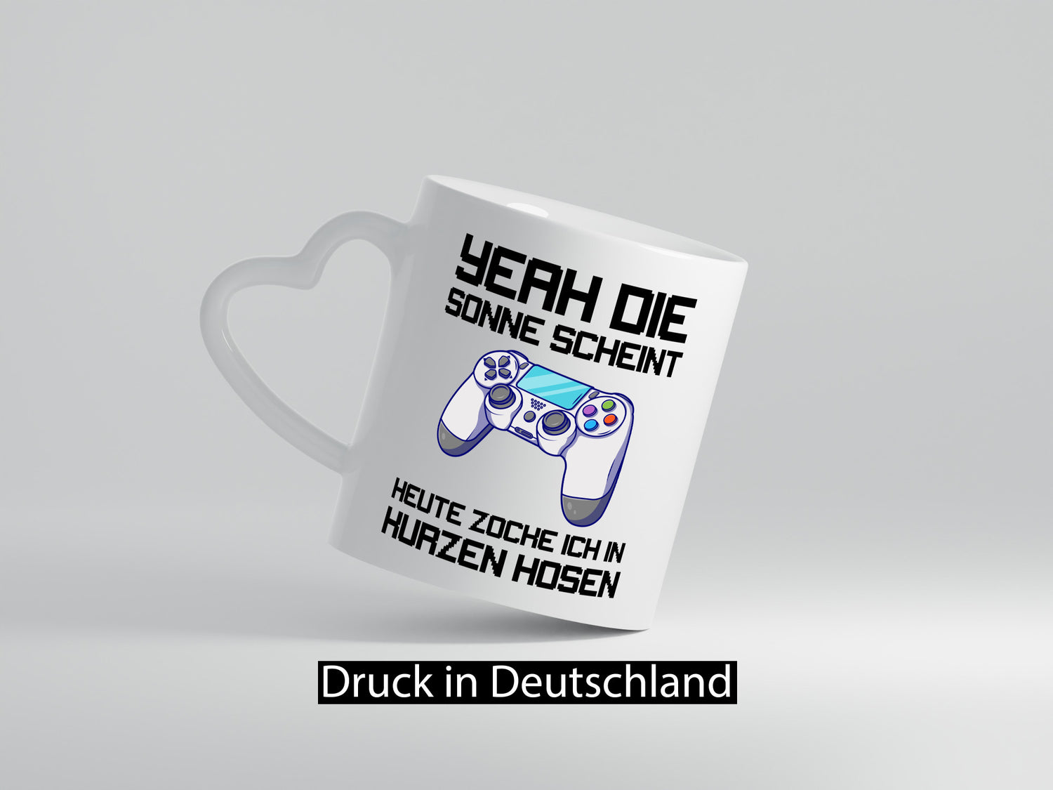 Zocken in kurzen Hosen | Gamer Tasse Statement Humor Geschenkidee