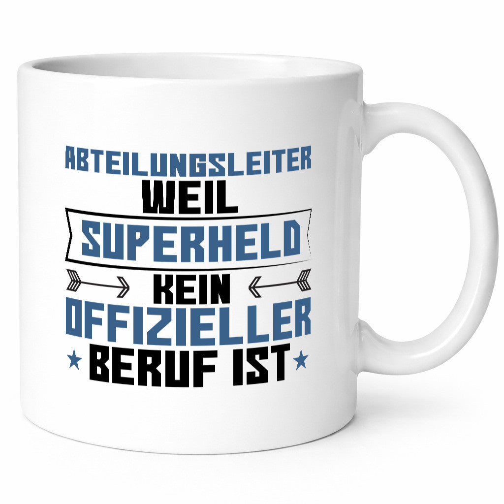 Superheld Abteilungsleiter| Führungskraft Geschenkidee Humor Tasse