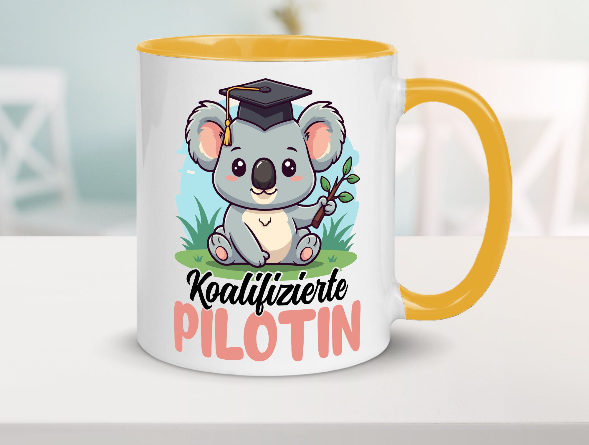 Koalifizierte Pilotin | Definition Piloten lustig Humor Geschenkidee Geschenk