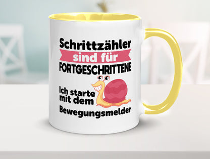 Schrittzähler Fortgeschrittene, Bewegungsmelder | Schnecke Geschenk Humor
