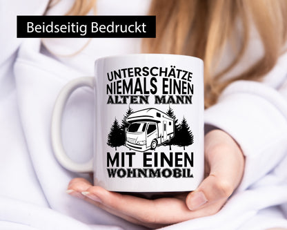 Alter Mann mit Wohnmobil | Männer Tasse Camping Geschenk Humor Geschenkidee
