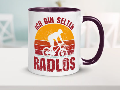 Ich bin Selten Radlos | Radfahrer Mountainbike Humor Geschenkidee Tasse