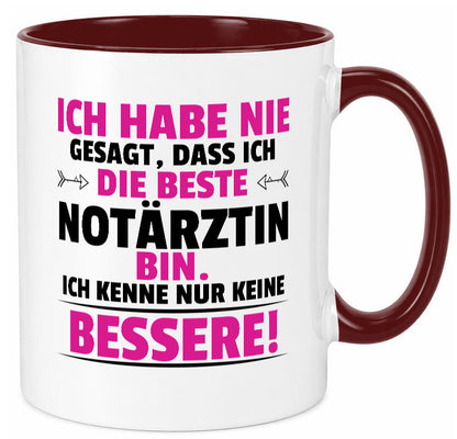 Die Beste Notärztin | Ärztin Humor Geschenkidee Tasse