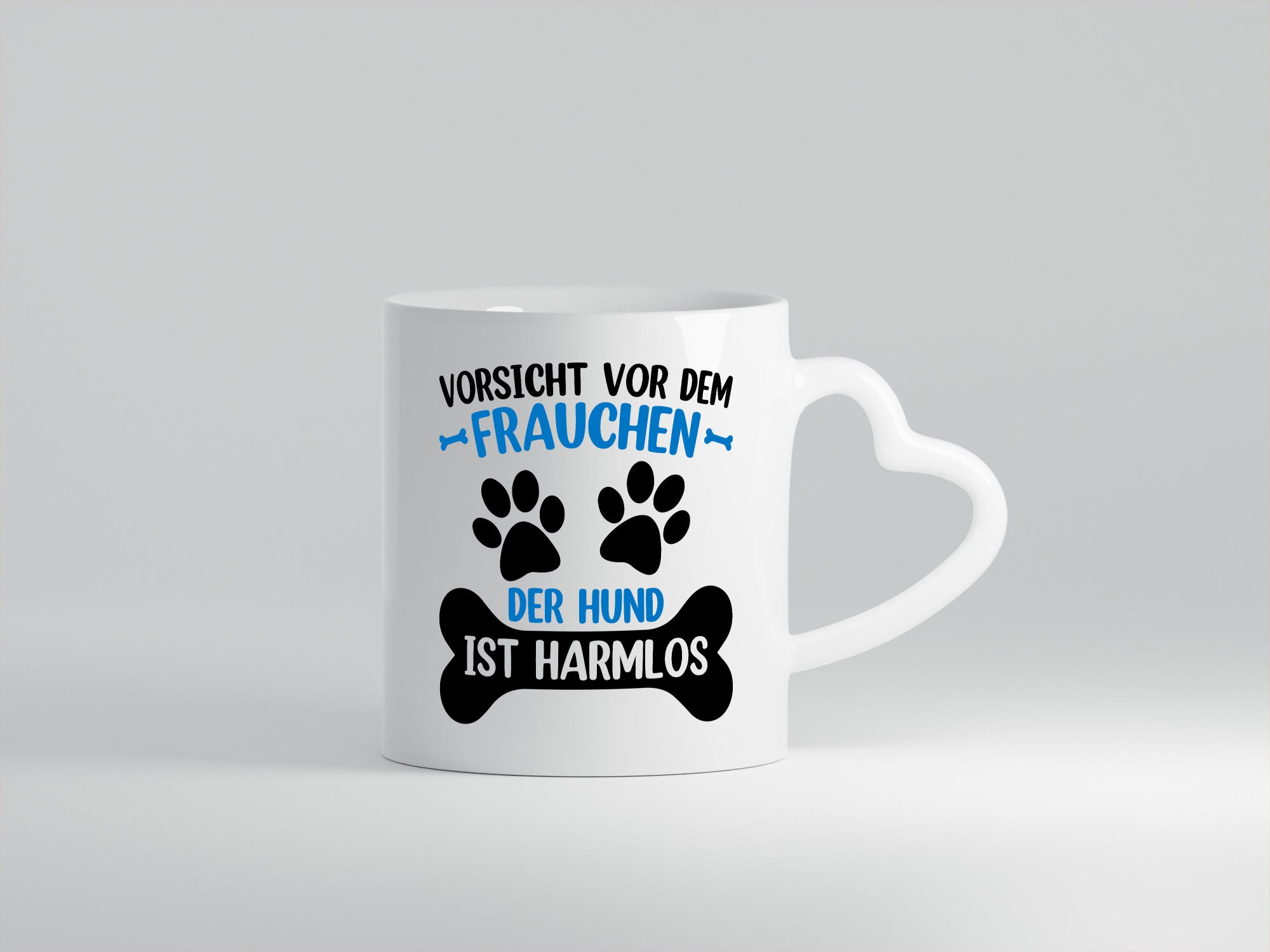 Vorsicht vor der Frau Hund ist Harmlos | Hunde v2 lustiger Spruch Geschenk