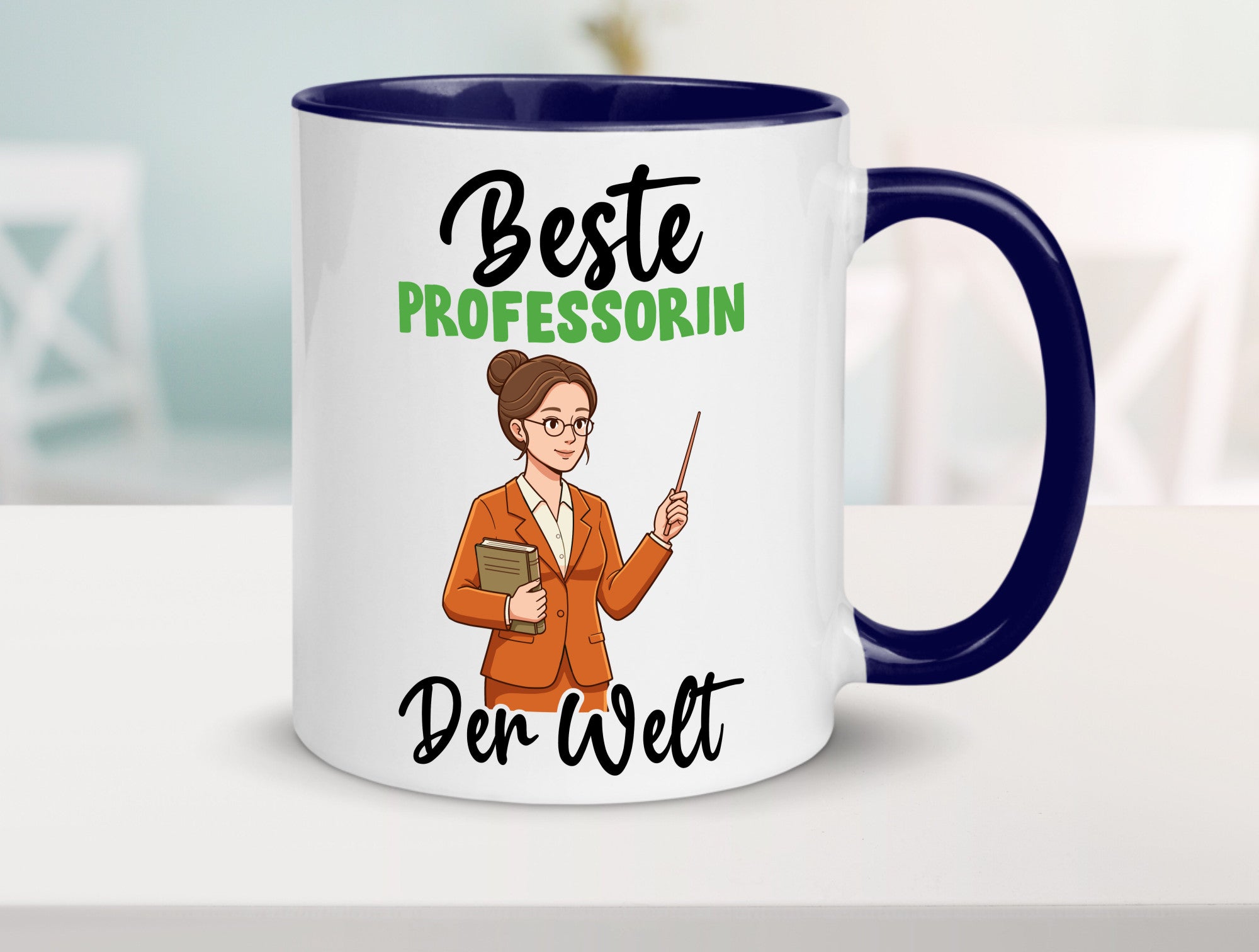 Beste Professorin | Uni Universität v2 Humor Geschenkidee Tasse