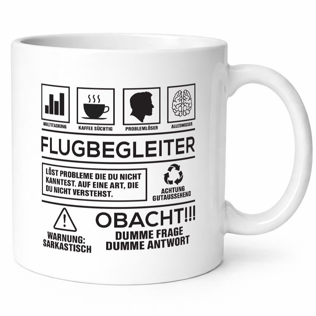 Achtung Probleme Flugbegleiter | Steward Flughafen lustiger Spruch Geschenk