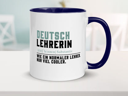 Deutschlehrerin | Lehrerin Unterricht Lieblinglehrerin Geschenkidee Humor Tasse