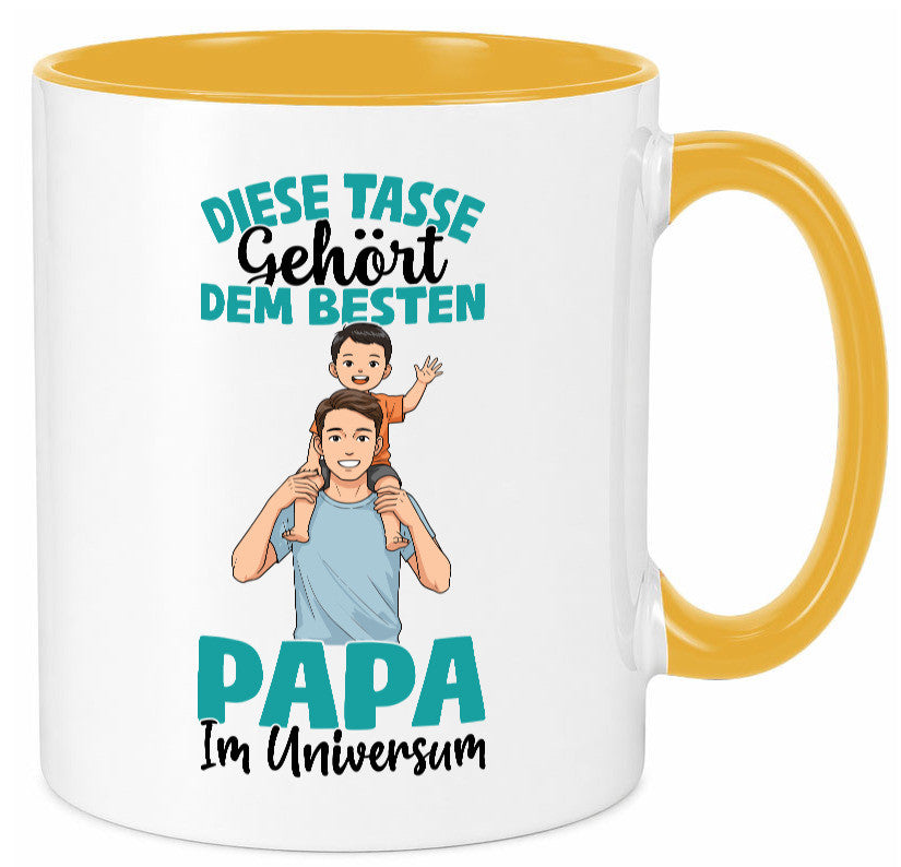 Im Universum: Papa | Vatertag Daddy Familie Humor Geschenkidee Tasse