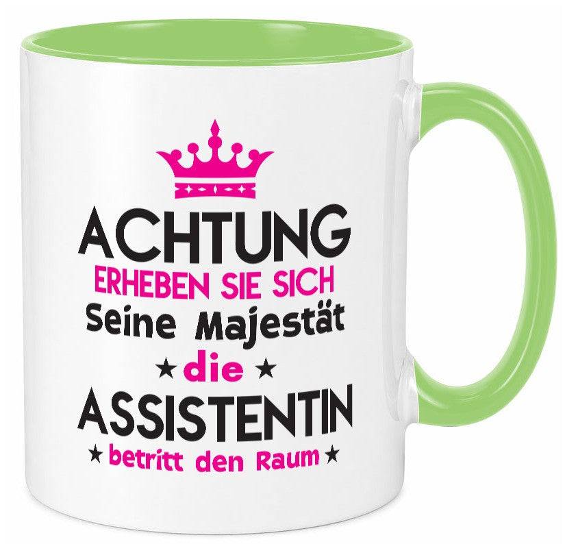 Seine Majestät Assistentin | Assistenz Hilfskraft Humor Geschenkidee Tasse