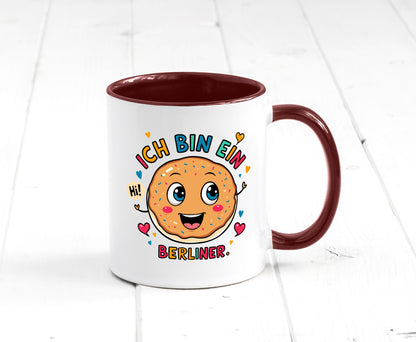 Ich bin ein Berliner | Krapfen Pfannkuchen Humor Geschenkidee Tasse