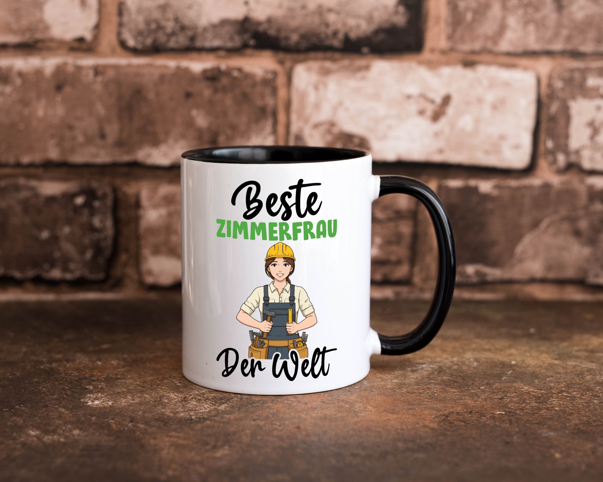 Beste Zimmerfrau| Holzbau | Handwerkerin v2 Geschenk Humor Geschenkidee