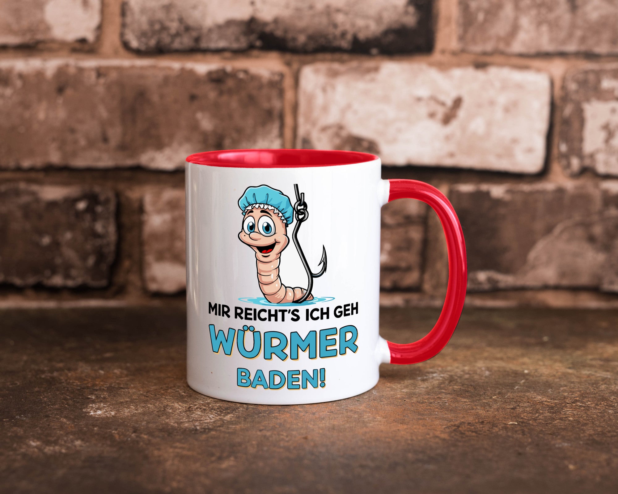 Mir reichts ich geh Würmer Baden | Angler Angeln Geschenk Humor Geschenkidee