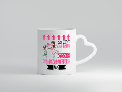 So sieht eine richtig coole Grundschullehrerin aus | Schule Geschenk Humor