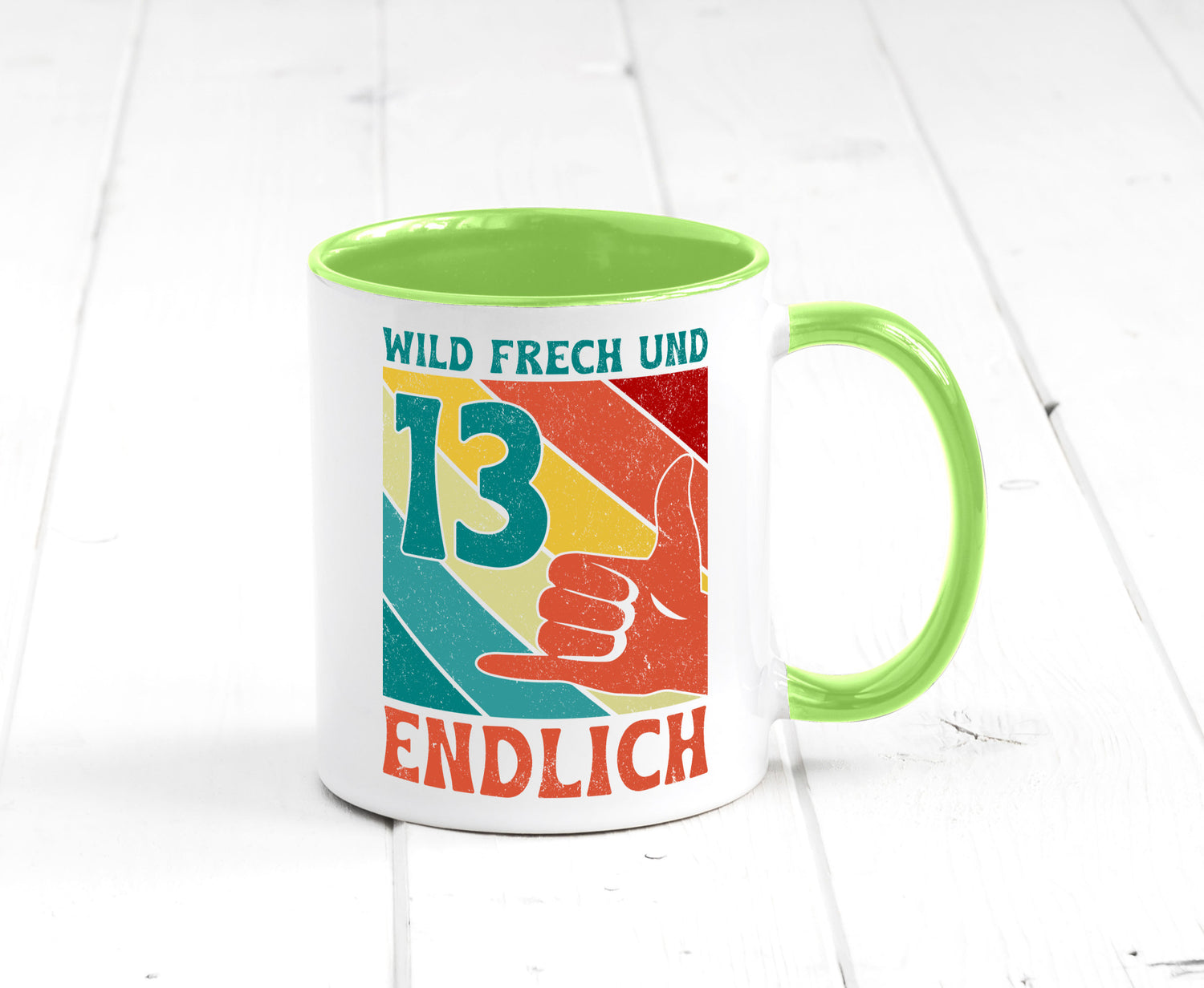 13. Geburtstag | 13 Jahre Wild und Frech Humor Geschenkidee Tasse