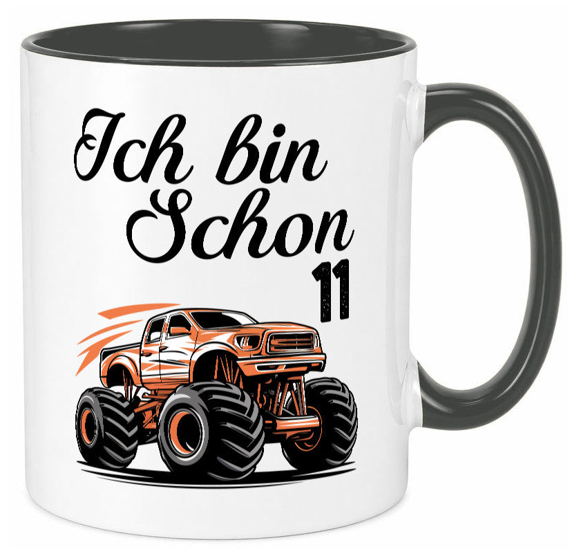 11. Geburtstag | Monster truck 11 Jahre lustiger Spruch Geschenk Geschenkidee
