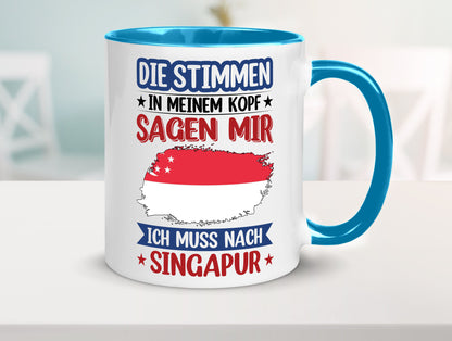 Singapur | Urlaub Stimmen in meinem Kopf Traumland v2 lustiger Spruch Geschenk