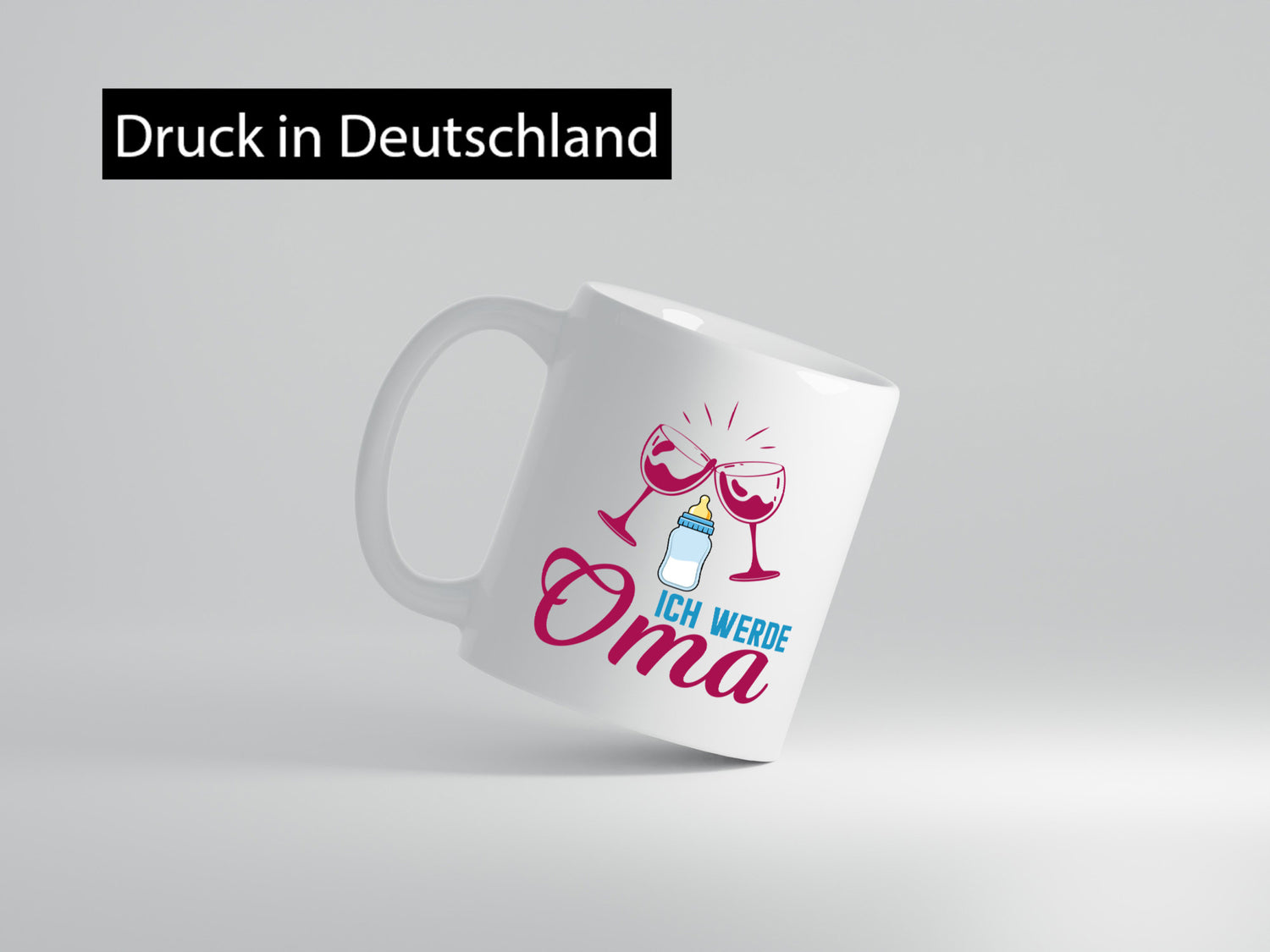 Ich werde Oma | Ankündigung Schwangerschaft Geschenkidee Familie Humor Tasse