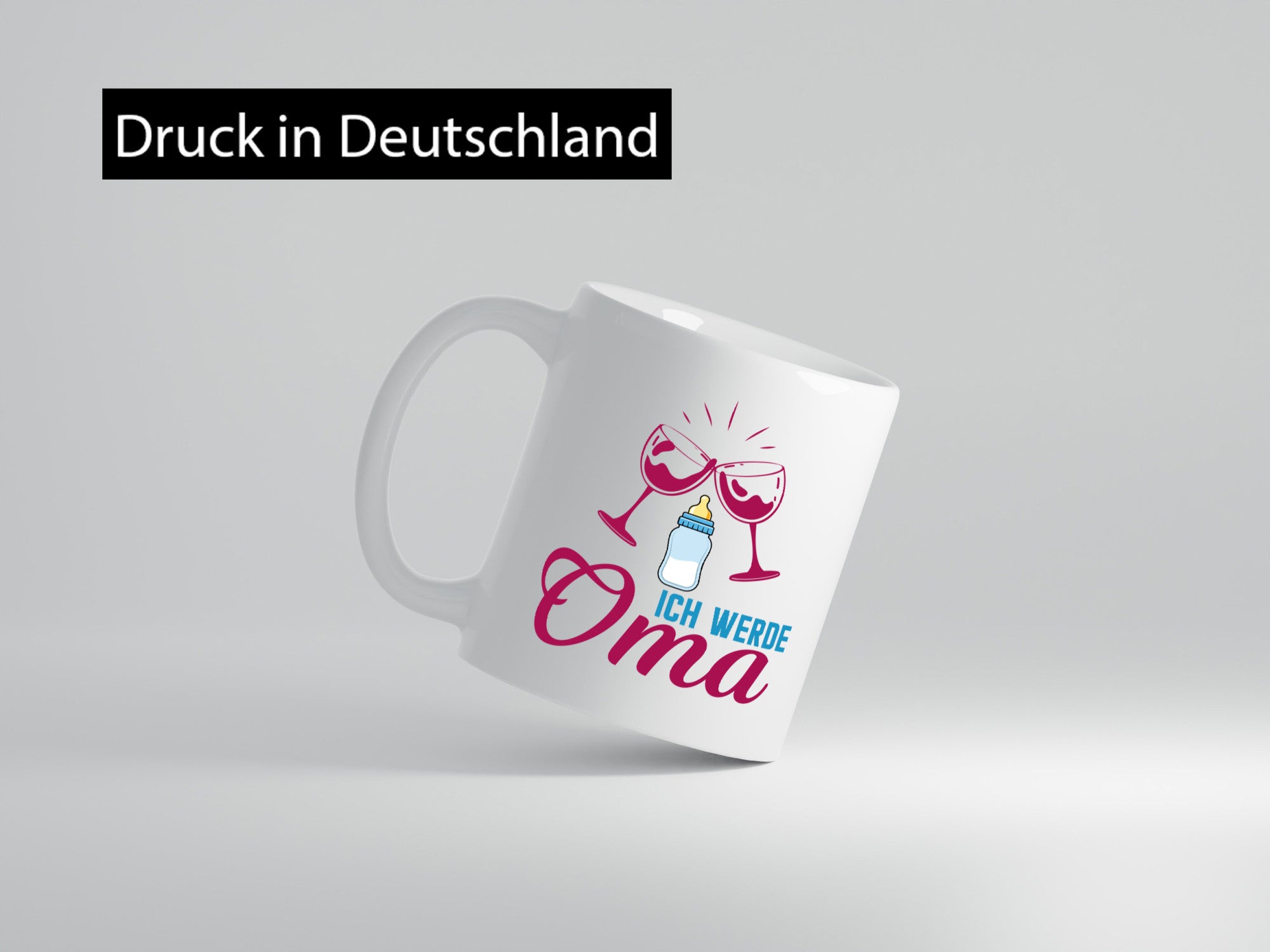 Ich werde Oma | Ankündigung Schwangerschaft Geschenkidee Familie Humor Tasse