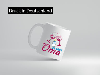 Ich werde Oma | Ankündigung Schwangerschaft Geschenkidee Familie Humor Tasse