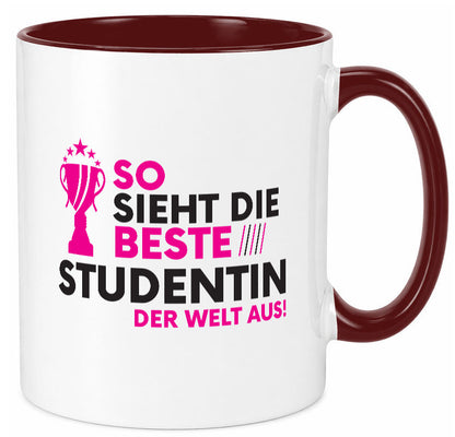 Die Weltbeste Studentin | Uni Studium Universität Geschenkidee Humor Tasse