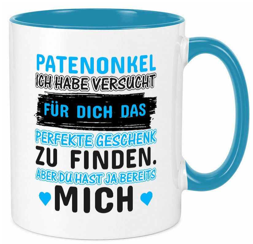 Patenonkel Tasse | lustiger Spruch Pate Onkel Geschenkidee Humor