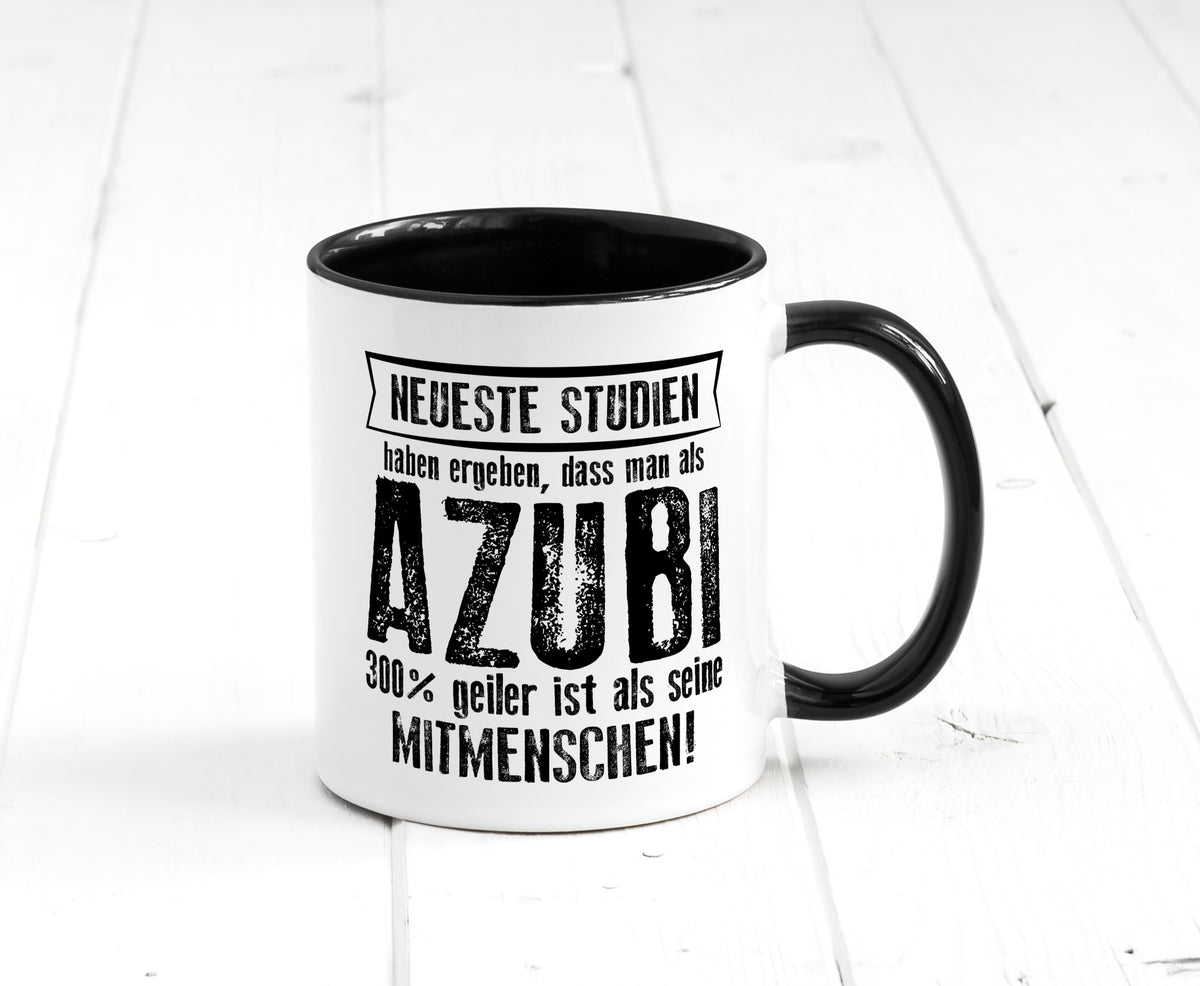 Neuste Studien: Azubi | Ausbildung Lehre Lehrling lustig Humor Geschenkidee Tasse