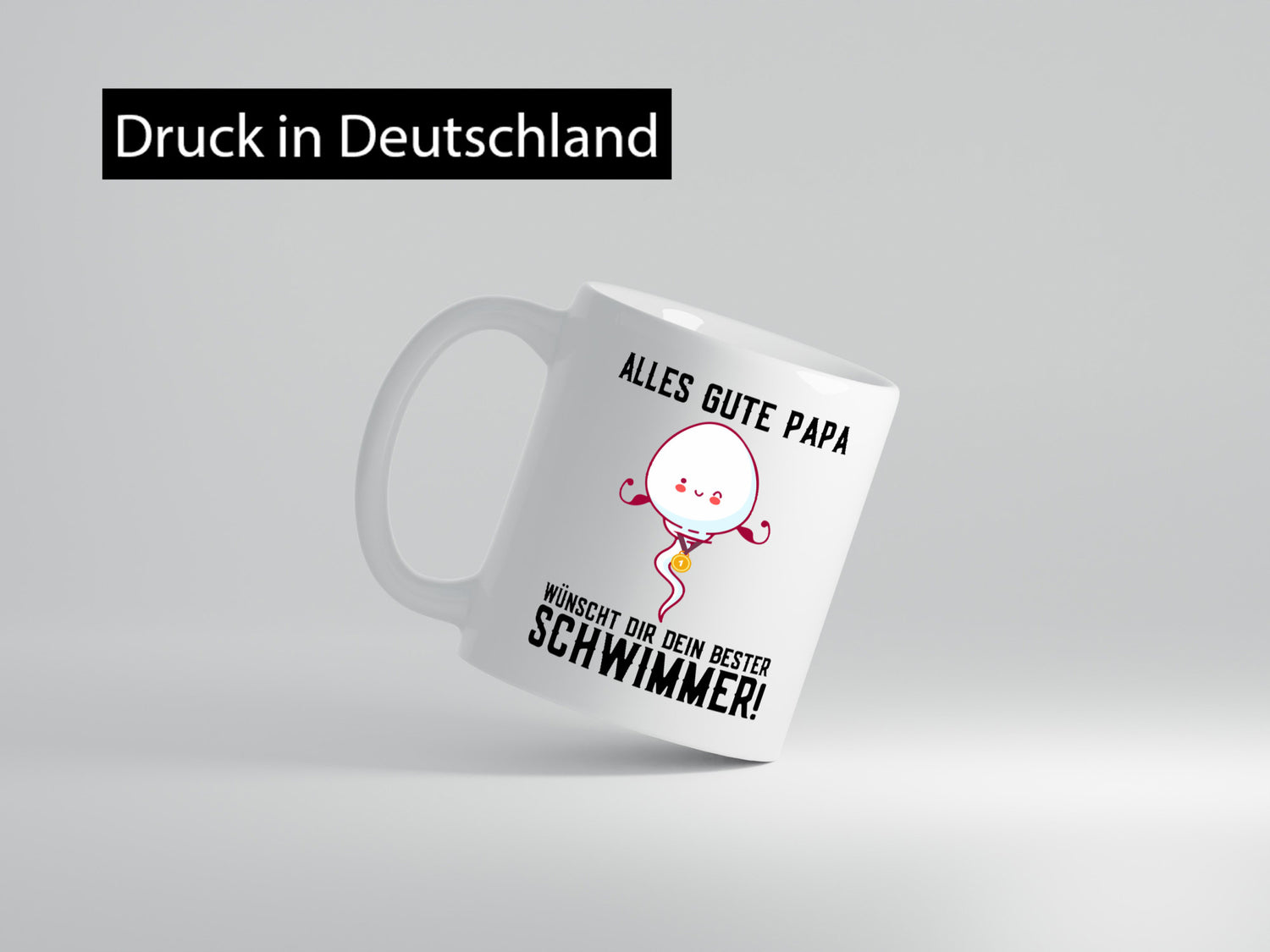 Alles Gute Papa | Vatertag Bester Schwimmer Medaille lustig Familie
