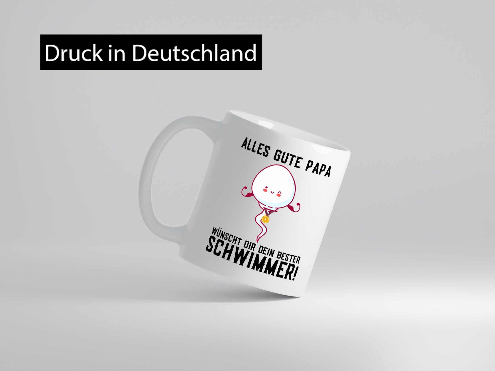 Alles Gute Papa | Vatertag Bester Schwimmer Medaille lustig Familie