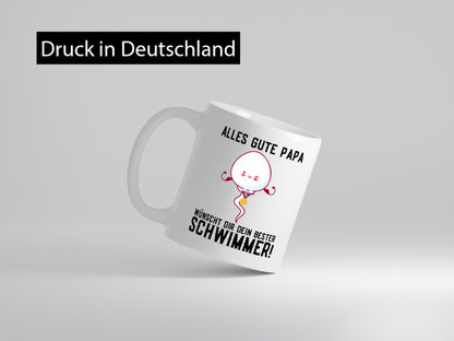 Alles Gute Papa | Vatertag Bester Schwimmer Medaille lustig Familie