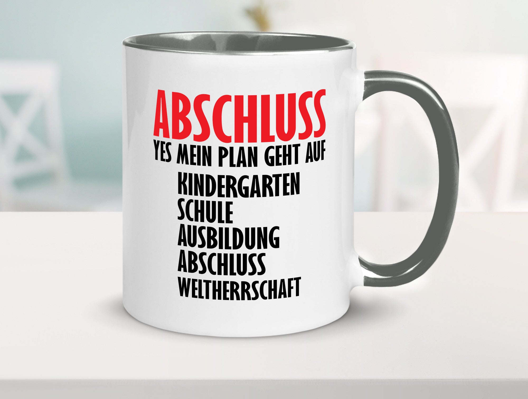 Abschluss Bachelor Geschenkidee Humor Tasse