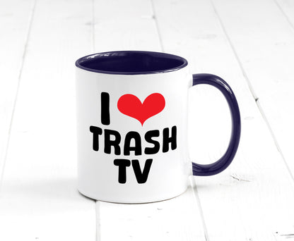 I love Trash TV | v2 lustig Humor Geschenkidee Geschenk Tasse
