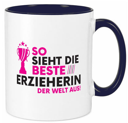 Die Weltbeste Erzieherin | Pädagogin Schule Geschenkidee Humor Tasse
