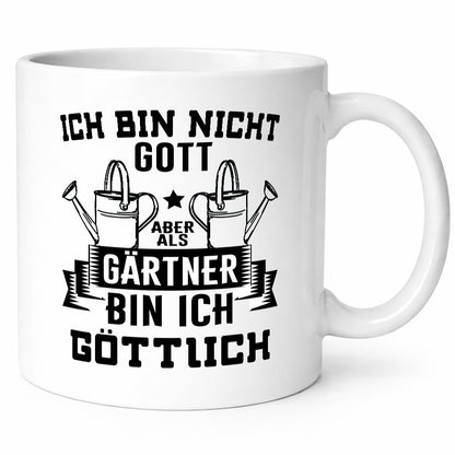 Ich bin nicht Gott Gärtner sind aber Göttlich | Geschenk Humor Geschenkidee