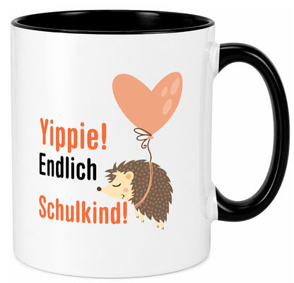 Schulkind | Einschulung 1. Klasse Grundschule v2 Geschenk Humor Geschenkidee Tasse